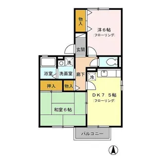 亜津貴3番館【2階】の間取り