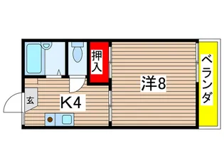グリ-ンハイツ野並【1階】の間取り