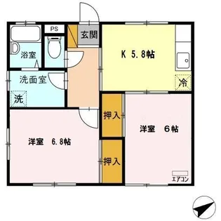 Eagle Art【1階】の間取り