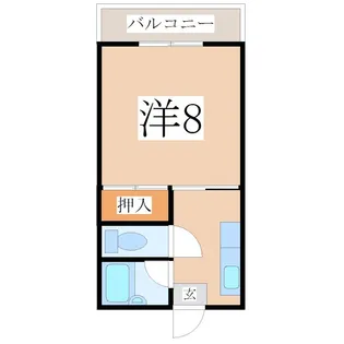中建ビル【4階】の間取り