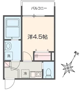 MELDIA小川【3階】の間取り