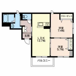 サンタプレイスM【3階】の間取り