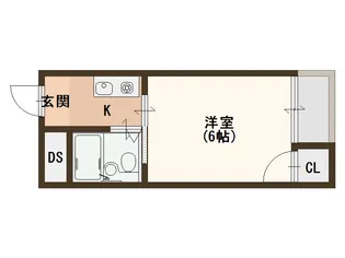 大阪府大阪市住之江区西加賀屋3【マンション】の間取り
