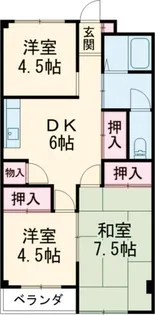 第2プラムフラワーガーデン【1階】の間取り