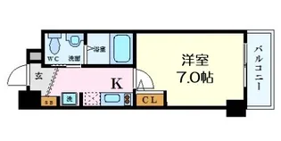 セレニテ本町グランデ【7階】の間取り