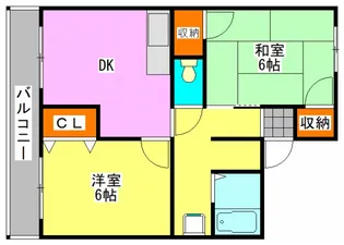 トゥインクル谷津【2階】の間取り