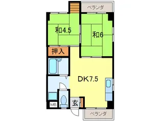 ベルメゾンの間取り