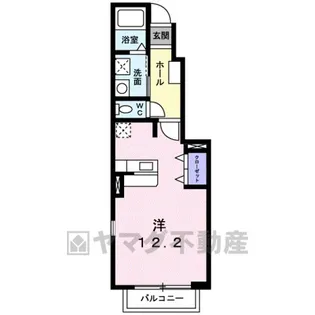 カーサ・ソレアード【1階】の間取り