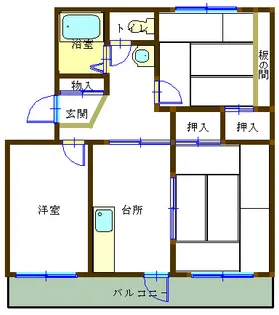 暁第ニハイツ【2階】の間取り