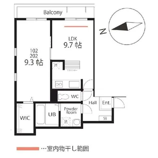 ハーミットクラブハウス西谷横浜【2階】の間取り