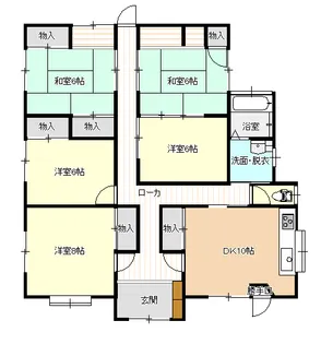 山口県山口市嘉川【一戸建】の間取り