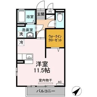 リビングタウン福山東 B棟【3階】の間取り