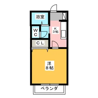 サン・friends安田III【2階】の間取り