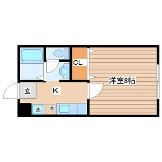 ルージュ一番館【2階】の間取り