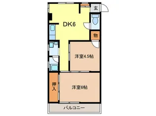 筒井マンション B棟【3階】の間取り