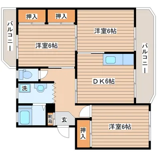 コーポあいはら【3階】の間取り
