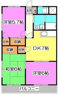 埼玉県朝霞市朝志ケ丘4【マンション】の間取り