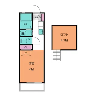 ロイヤル・タカラI【2階】の間取り