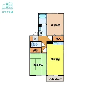 セジュール釜地【2階】の間取り