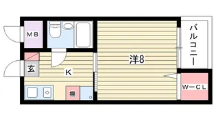 US-1南桜塚【3階】の間取り