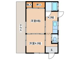 神奈川県高座郡寒川町一之宮9【一戸建】の間取り