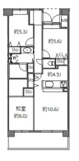 神奈川県川崎市高津区溝口3【マンション】の間取り