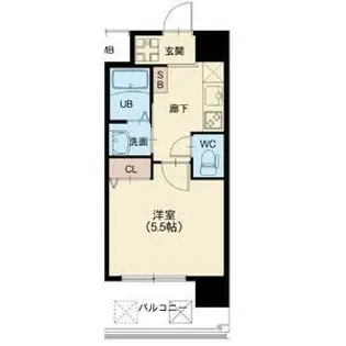 スプランディッド元町山手【8階】の間取り