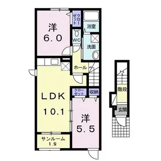 グリーンシティA【2階】の間取り