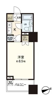 アーバンビューグランドタワー【14階】の間取り