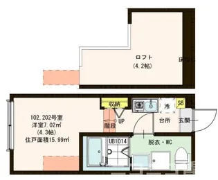 東京都江戸川区篠崎町7【アパート】の間取り