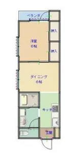 1LDKの間取り画像