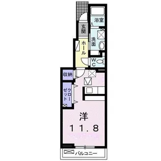 Wall・RoseII【1階】の間取り