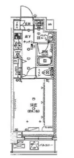 クレイシア神楽坂【6階】の間取り