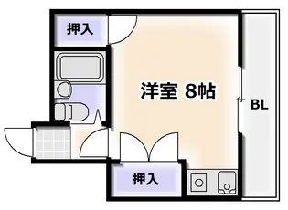 クローバーメゾン戎【7階】の間取り