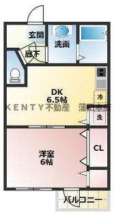 ベルモント北馬込【2階】の間取り