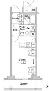 コンフォリア北参道【14階】の間取り