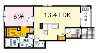 広島県広島市安佐北区上深川町【アパート】の間取り