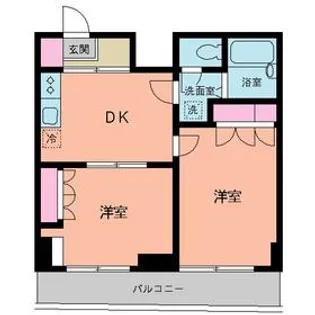 ベイステート安間【9階】の間取り