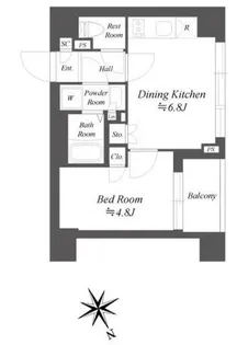 ブランシエスタ品川大井町パークエッジ【1階】の間取り