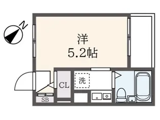 1Kの間取り画像