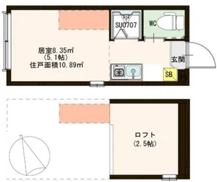 東京都杉並区松庵1【アパート】の間取り