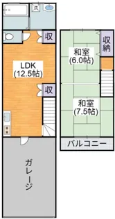 大阪府大阪市平野区喜連5【一戸建】の間取り
