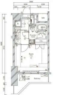 SYFORME IRIYA【4階】の間取り