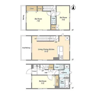 埼玉県さいたま市浦和区常盤4【一戸建】の間取り