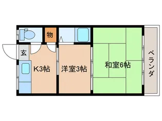 いつみ荘【3階】の間取り