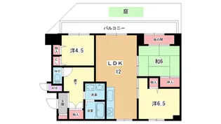 大阪府豊中市向丘2【マンション】の間取り