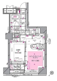 ピアース銀座レジデンス【9階】の間取り