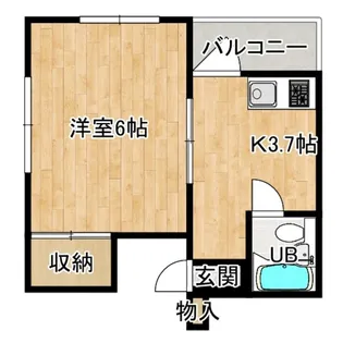 オークフラッツ【2階】の間取り