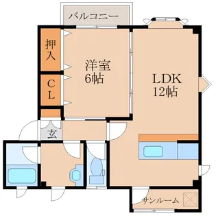 ヴィラ・ダイヤモンド【3階】の間取り