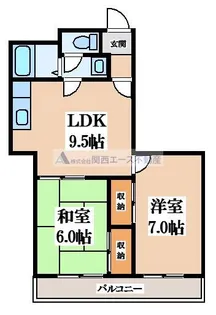 アーバンSライフ B棟【2階】の間取り